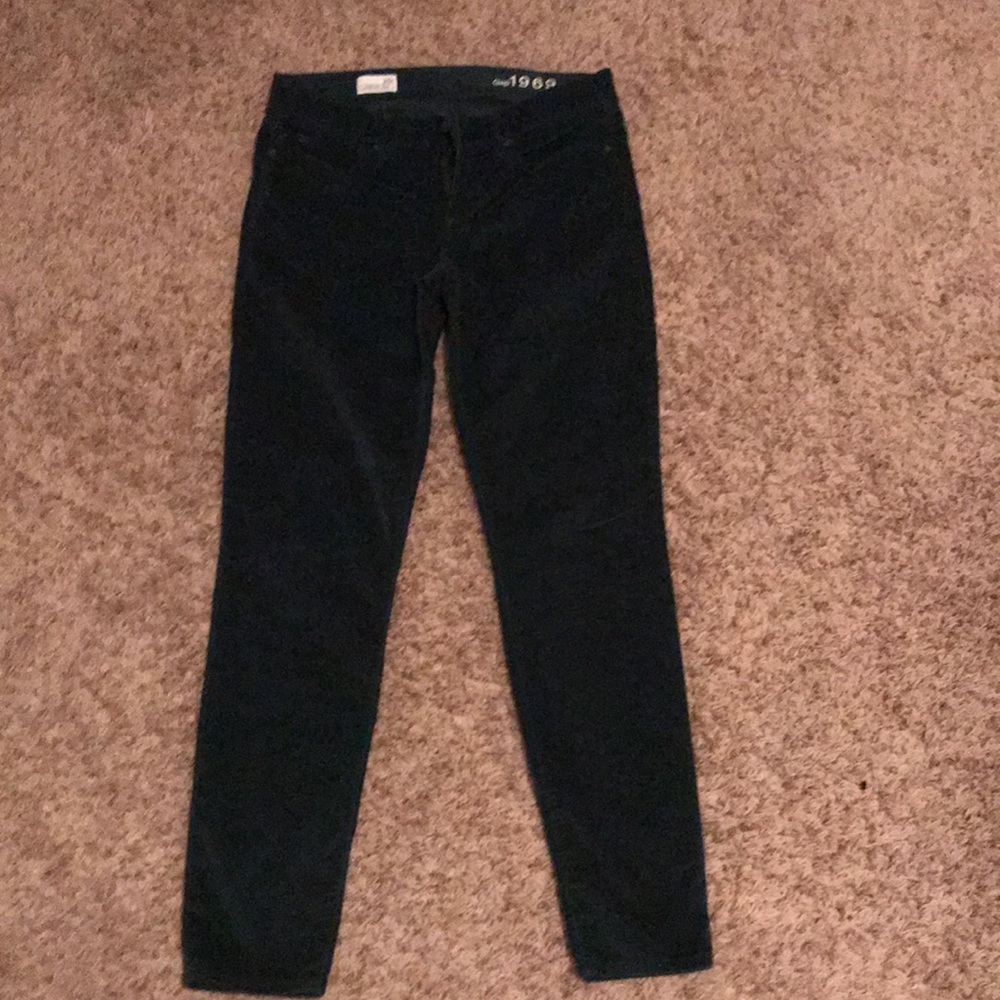 Dark green velvet jeans 28 r from GAP